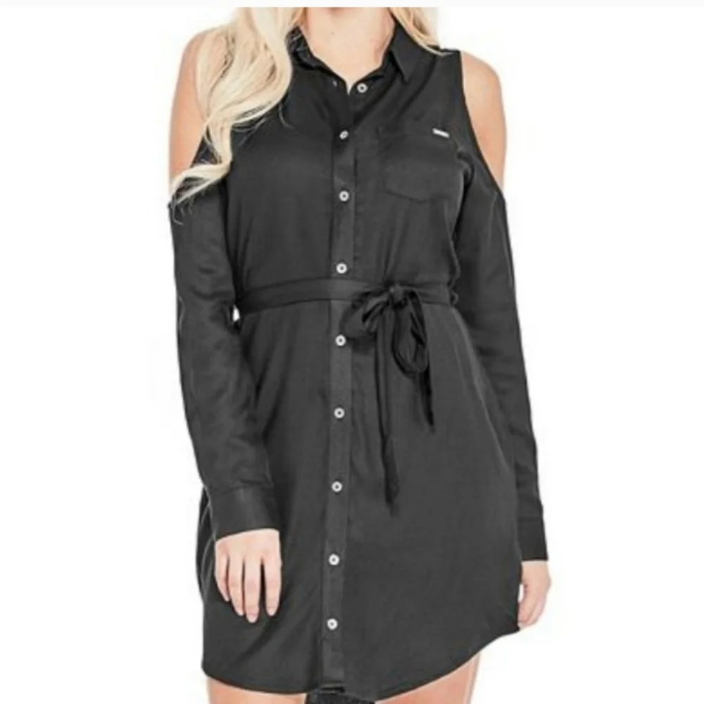 OLIVE GREEN GUESS DRESS - Picture 2 of 5